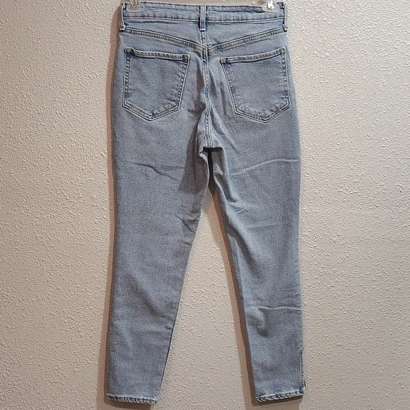 Old Navy Women's Light Blue High Rise,  O.G. Straight,  Size 6 Regular - Picture 8 of 11